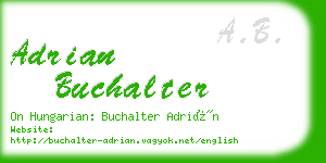 adrian buchalter business card